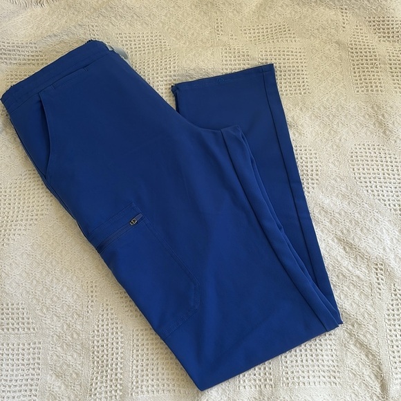 Figs The Yola Yoga Skinny Scrub Pants Denim Blue - Picture 8 of 8